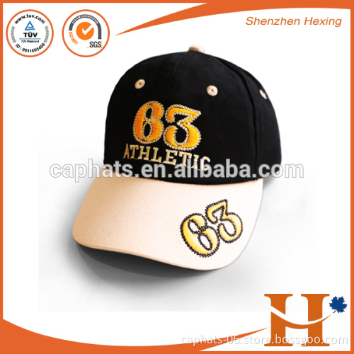 2016 high quality customized children baseball cap with custom embrodiery logo